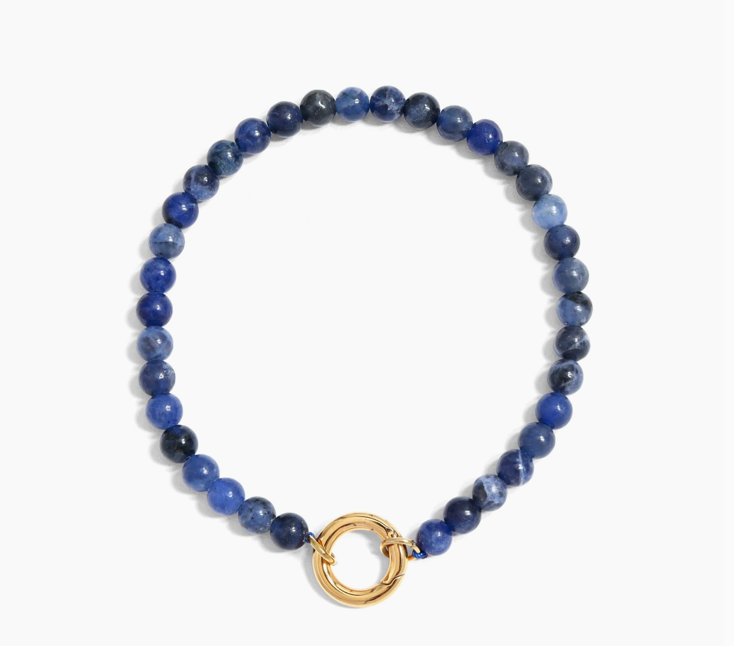 Sodalite Stone Charm Keeper Bracelet